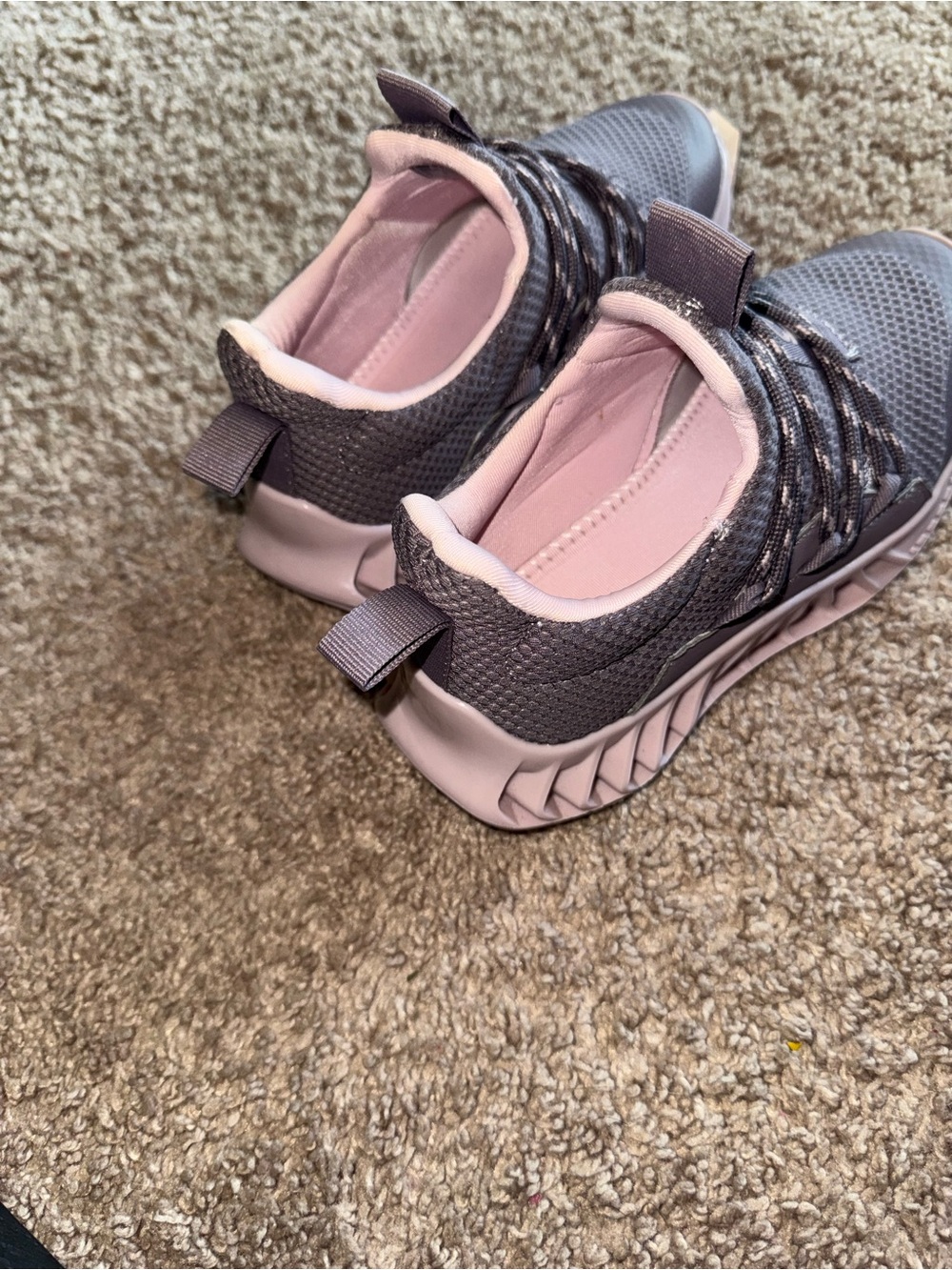 Nautica Kids Gray and Pink Slip-On Athletic Sneakers